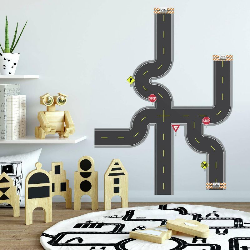 Build a Road Peel and Stick Wall Decal - RoomMates, 1 of 8