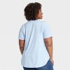 Women's Short Sleeve Scoop Neck Drapey T-Shirt - Ava & Viv™ - 2 of 3