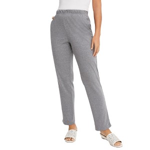 Jessica London Women's Plus Size Soft Ease Pant - 1 of 4