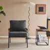 Karl Home Gray Modern Accent Chair Armchair For Living Room,Bedroom - 4 of 4