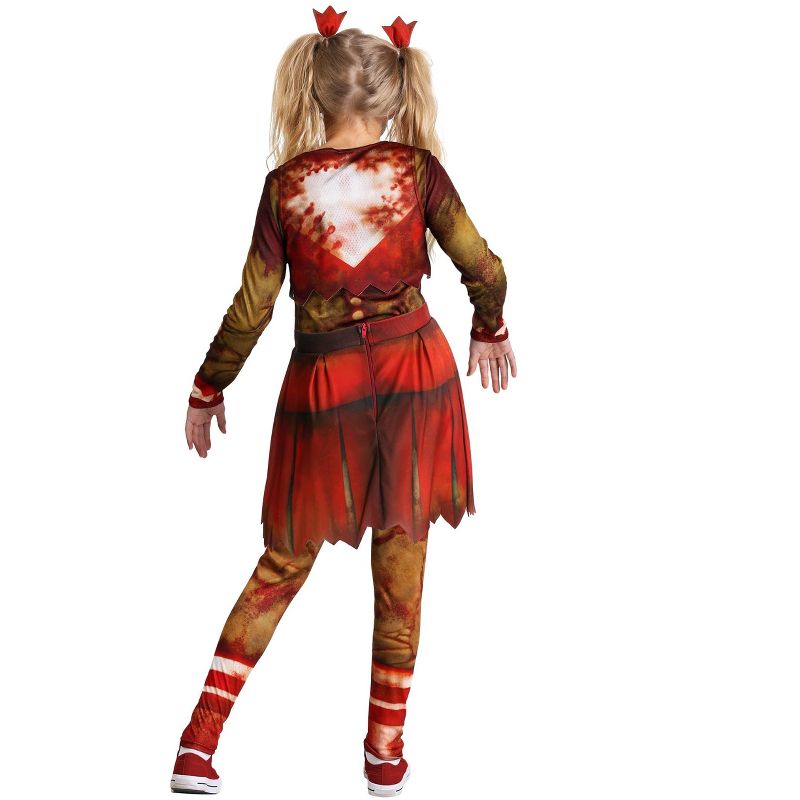 HalloweenCostumes.com Girl's Zombie Cheerleader Costume, 3 of 4