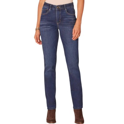 Women's High Rise Denim Straight Leg Jeans - Democracy