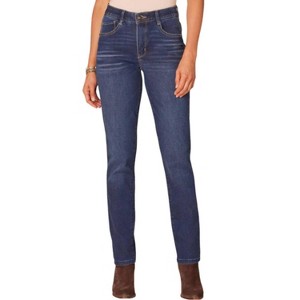 Women's High Rise Denim Straight Leg Jeans - Democracy - 1 of 4