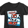 Girls' - Marvel - Friendly Neighborhood Spider-Man Masks Fitted Short Sleeve Graphic T-Shirt - 2 of 4