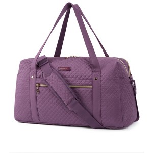 Travel Duffle Bag, BAGSMART 31L Quilted Weekender Overnight Bag for Women - 1 of 4