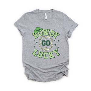 Simply Sage Market Women's Howdy Go Lucky Stars Short Sleeve Graphic Tee - 1 of 4