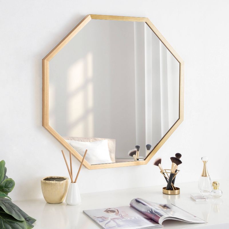 28&#34; x 28&#34; Laverty Octagon Wall Mirror Gold - Kate &#38; Laurel All Things Decor, 6 of 7