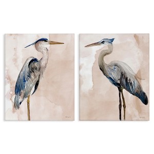 Stupell Industries Beautiful Heron Birds Standing Watercolor, 24" x 30" - 1 of 4