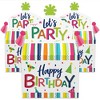 Big Dot of Happiness Cheerful Happy Birthday - Treat Box Party Favors - Colorful Birthday Party Goodie Gable Boxes - Set of 12 - 2 of 4