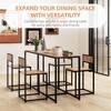 MAYEERTY 3-Piece Industrial Dining Table Set for 2, Kitchen Table and Chairs, Dining Room Sets for Small Spaces - 4 of 4