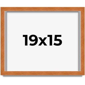PosterPalooza | Modernist Brown Picture Frame - UV Acrylic, Backing Board, Hanging Hardware Included - 1 of 4