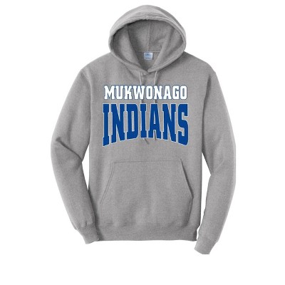 Adult Mukwonago High School Indians Name & Graphic Classic Fleece