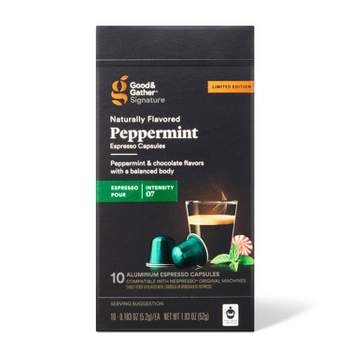 Signature Naturally Flavored Peppermint Espresso Pods Espresso Roast Coffee 10ct - Good & Gather™