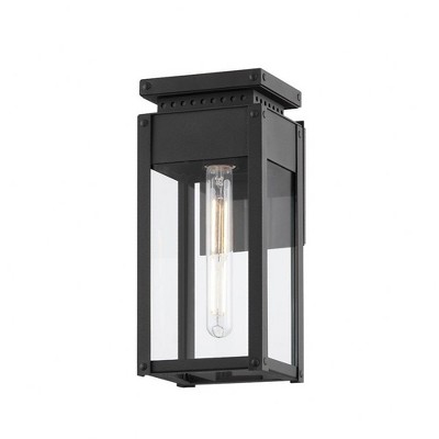 Troy Lighting Braydan 1 - Light Wall Light in  Textured Black Clear Shade