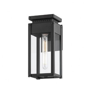 Troy Lighting Braydan 1 - Light Wall Light in  Textured Black Clear Shade - 1 of 1