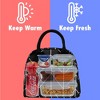 OPUX Insulated Lunch Box Women, Cooler Bag Tote Girls Kids Teen Adult, Soft Reusable Thermal Meal Prep Purse - 2 of 4