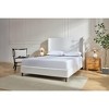 NicBex Queen/King Size Chenille Wingback Upholstered Platform Bed Frame with 54" Tall Headboard,No Box Spring Needed,Easy Assembly,Cream White - 3 of 4