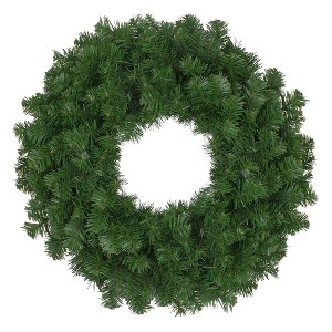 Northlight Deluxe Windsor Full Pine Artificial Christmas Wreath - 24" - Unlit - 1 of 4