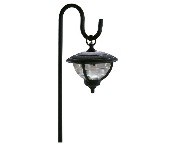 Paradise Garden 10W Cast Aluminum Palm Island Sheppard Hook Path Light - Black