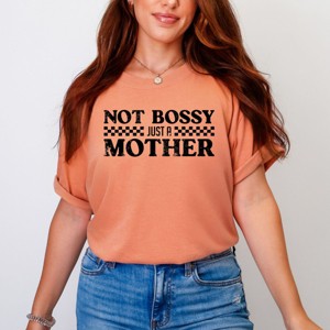 Simply Sage Market Not Bossy Just A Mother Garment Dyed Tee - 1 of 4
