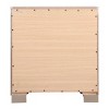 Passion Furniture Alana 2-Drawer Silver Champagne Nightstand (28 in. H x 25 in. W x 17 in. D) - 4 of 4