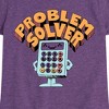 Girls' - Instant Message - Problem Solver Fitted Short Sleeve Graphic T-Shirt - 2 of 4