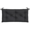 vidaXL Garden Bench Cushion Black - 39.4"x19.7"x2.8" - Oxford Fabric, Hollow Fiber Filling for Outdoor/Indoor Use - 4 of 4