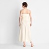 Women's Ruched Midi Tank Dress - Future Collective - 2 of 3