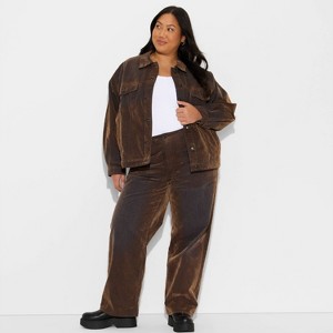 Women's Denim Oversized Trucker Jacket - Wild Fable™ - 1 of 3