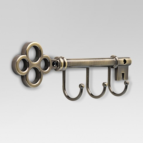 Hook Rack Antique Brass Threshold Target