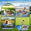 SCUDDLES Compact Picnic Blanket - SCPRFL - Extra-Large Waterproof Fleece Mat with Carry Strap - 3 of 4