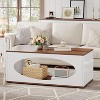 Hommoo Rectangle Coffee Table With Open Storage - 3 of 4