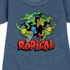 - Teenage Mutant Ninja Turtles - Radical Group Graphic Short Sleeve Fleece Dress - 2 of 4