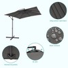 Sonkuki 8.2x8.2 FT Outdoor Hanging Umbrella Patio Offset W/t Cross Fade-resistant - 4 of 4