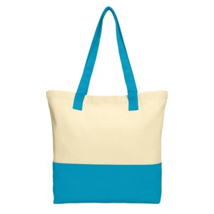 Mafoose Colorblock Cotton Tote Bag Modern Style with Everyday Function - 1 of 4