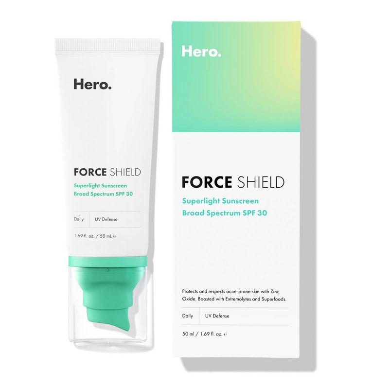 Hero Cosmetics Force Shield Superlight Broad Spectrum Sunscreen - SPF 30 - 1.69 fl oz, 1 of 15
