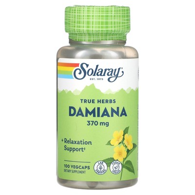 Solaray True Herbs, Damiana, 370 mg , 100 VegCaps