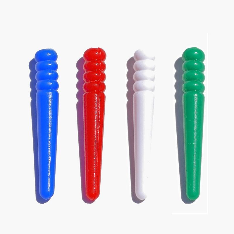 WE Games 48 Standard Plastic Cribbage Pegs w/ a Tapered Design in 4 Colors - Red, Blue, Green & White, 2 of 7
