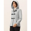 INSPIRE CHIC Women's Casual Winter Outwear Hooded Button Toggle Duffle Coat - 3 of 4