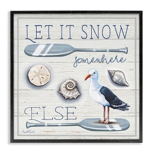 Stupell Industries Snow Somewhere Else Black Framed Giclee Art - 1 of 4
