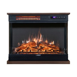 Equator 26 inch Freestanding Portable Fireplace Only Heat or 7 Color LED Remote 110V - 1 of 1