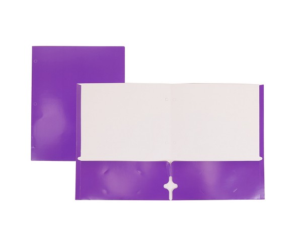 2 Pocket Paper Folder Purple - Pallex
