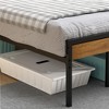 Bed Frame with Headboard - Industrial Metal Frame with Under Bed Storage, Noise-Free - 3 of 4