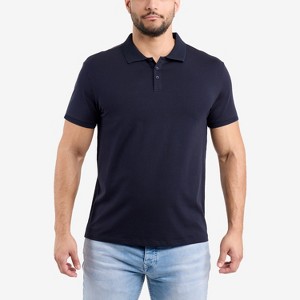 X RAY Men's Short Sleeve New Rib Polo t shirts,new tshirt - 1 of 4