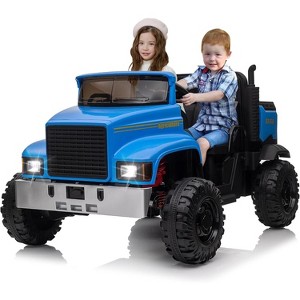 Garvee Kids Ride On Truck Car, 24V Powered Electric Vehicle Truck for Kids with Remote Control, Led Light, Music, Horn, High Low Speed - 1 of 4