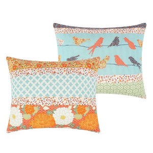 Barefoot Bungalow Carlie Eclectic Blend of Dreamy Patterns Sham King Calico Stripe - 1 of 4