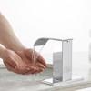 BWE DC Powered Touchless Bathroom Faucet With Deck Plate & Pop Up Drain In Polished Chrome - 3 of 4