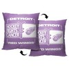 NHL Detroit Red Wings Hockey Fights Cancer Fight For Throw Pillow 18x18 Inches - 2 of 4