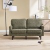 CAVINAS Mid Century Modern Loveseat Sofa, 2 Seater Sofa Couch with USB & Removable Pillow Cover, for Bedroom, Apartment - 2 of 4