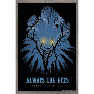 Trends International IT: Welcome to Derry (2025) - Always the Eyes Derry, Maine Framed Wall Poster Prints - 1 of 4